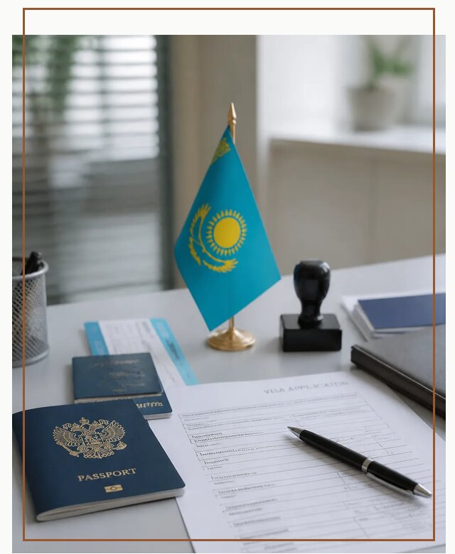Оформление визы в Казахстан для поездки и работы в Владикавказе