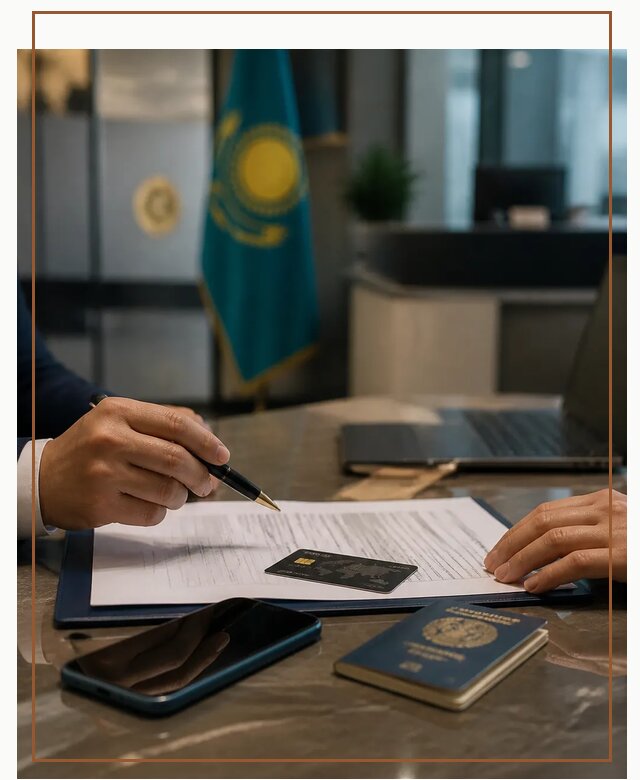 Открытие счета и банковской карты в Казахстане в Владикавказе